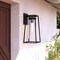 Vaxcel Nash 7.5-in Black Outdoor Modern Wall Lantern, Dusk to Dawn Photocell, 1-Light Wall Lamp Sconce with Clear Seeded Glass T0586 - alternate 6